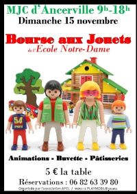 Bourse aux jouets de l'école Notre-Dame Ancerville