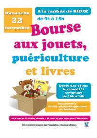 Bourse aux jouets, puériculture et livres Rieux