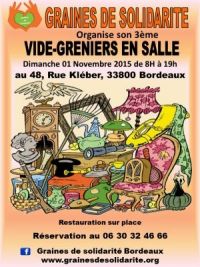 Vide-grenier en salle Graines de Solidarité