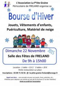Bourse d'Hiver : Bourse aux vêtements, jouets et puériculture Freland