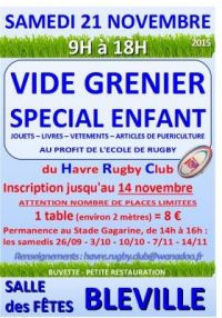 Vide grenier special enfant Le Havre