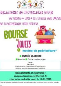 Bourse aux jouets et matériel de puériculture Dompierre sur Veyle