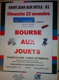 Bourse aux vêtements, jouets et puériculture Saint Jean Sur Veyle