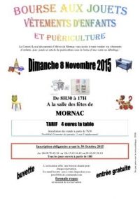 Bourse aux jouets, vêtements d'enfants et puériculture Mornac