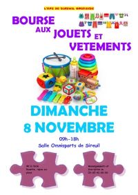 Bourse aux jouets et vêtements Sireuil