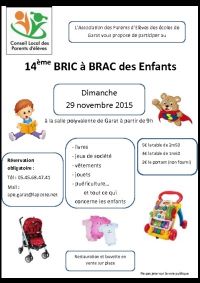 Bourse aux vêtements, jouets et puériculture Garat