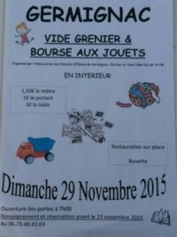 Vide grenier et bourse aux jouets Germignac