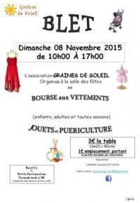 Bourse vêtements, jouets et puériculture