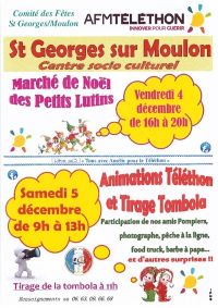 Marché de Noël des petits lutins - Téléthon 2015 Saint Georges Sur Moulon