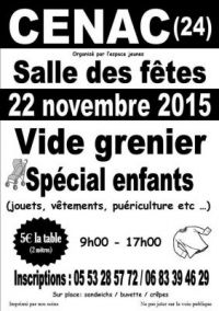 Vide-greniers enfants Cenac et Saint Julien