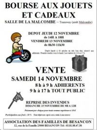 Bourse aux jouets et cadeaux Besançon