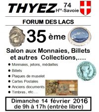 35 ème Salon aux Monnaies et autres collections de Thyez