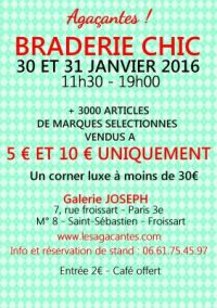 Braderie Chic des Agaçantes à Paris