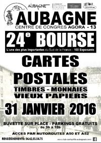 Bourse cartes postales, timbres, vieux papiers et monnaies