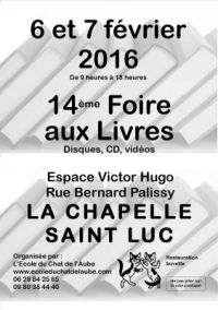 14ème foire aux livres organisée par l'Ecole du Chat de l'Aube