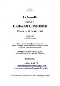 Foire à tout organisée par La passerelle