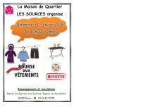 Bourse aux vêtements organisée par la Maison de Quartier Les Sources