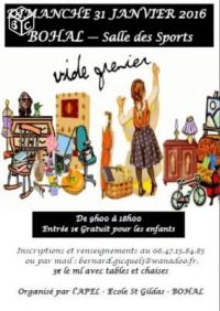 Vide-greniers organisé par L’Ape de l’école Saint-Gildas