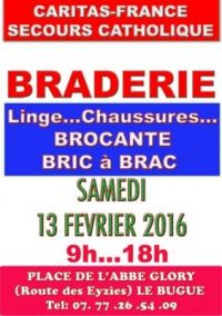Brocante, braderie du Secours Catholique de Le Bugue