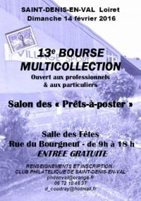 13ème bourse multicollections de Saint Denis en Val