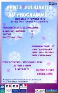 Grande vente solidaire d'hiver de Vandoeuvre les Nancy