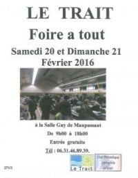 Foire à tout du Club Philatélique du TRAIT