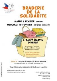 Braderie de la solidarité de Saint Martin d'Hères