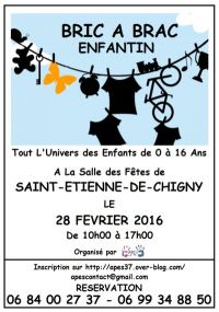 Bric à brac enfantin de l'APES de Saint Etienne de Chigny