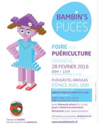 Bambin's puces, foire à la puériculture de Plougastel Daoulas