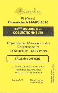 25ème bourse des collectionneurs de Buxerolles