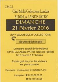 Salon multicollections -brocantes de La Lande Patry