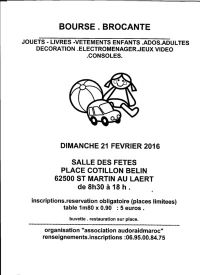 Bourse-brocante de Saint Martin au Laert