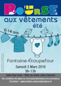 Bourse aux vêtements enfant d'été de Fontaine Etoupefour
