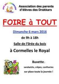 Foire à tout de Cormelles le Royal