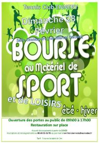 Bourse au matériel de sports et loisirs  du Tennis Club d'Ennery