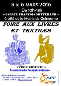 Grande foire aux livres et textiles de Guingamp