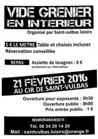 Vide grenier en intérieur de Saint Vulbas