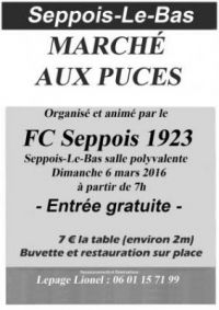Marché aux puces d'hiver de Sepois le Bas