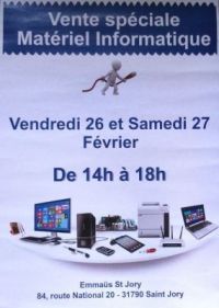 Grande vente de matériel informatique à Saint Jory
