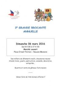 2ème grande brocante annuelle du SPF de Neuves Maisons