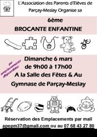 Brocante enfantine de Parçay-Meslay
