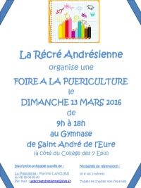 Foire à la puériculture de Saint André de l'Eure
