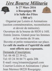 Bourse militaria de Rocquigny