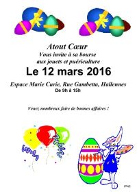 Bourse aux jouets et puériculture de Halennes lez Haubourdin