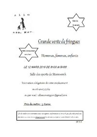 Vente de fringues de Steenwerck