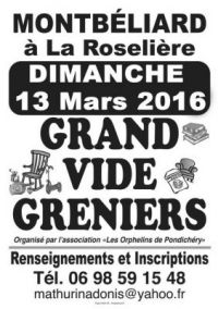 Grand vide-grenier à La Roselière de Montbéliard