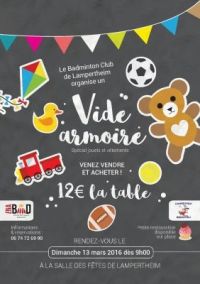 Vide armoire du Badminton club de Lampertheim