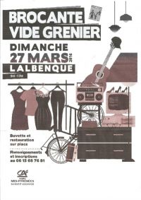 Brocante vide-grenier de l'APE des écoles publiques de Lalbenque
