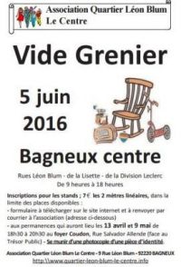 Vide grenier quartier Léon Blum de Bagneux