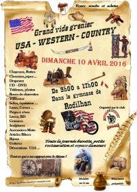 Vide grenier special COUNTRY USA WESTERN BIKERS EQUITATION